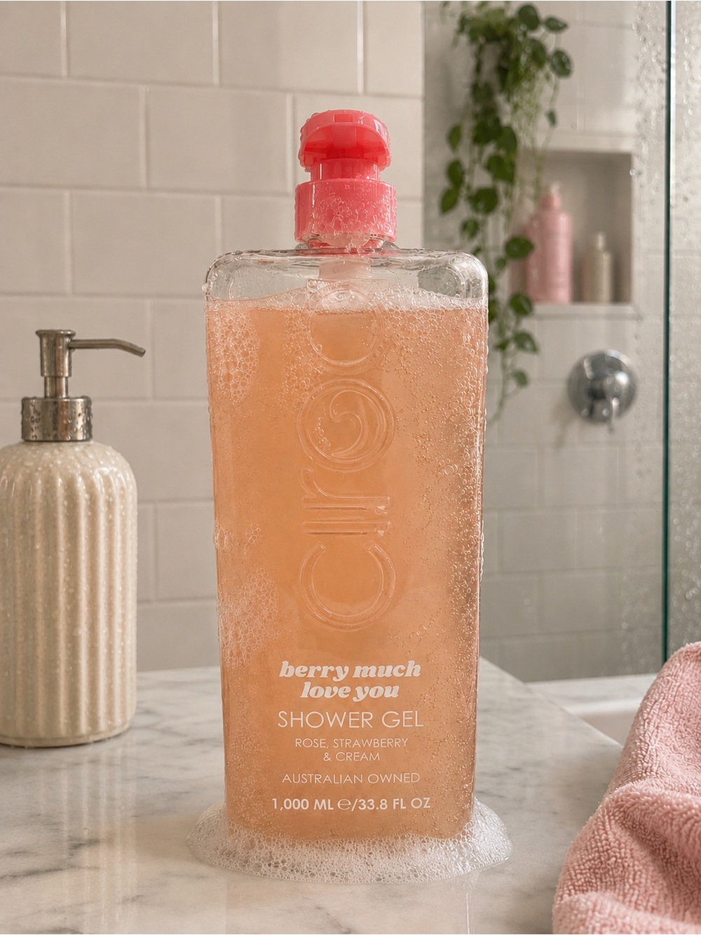 Ciroa Berry Much Love You Shower Gel — Pink & Peach